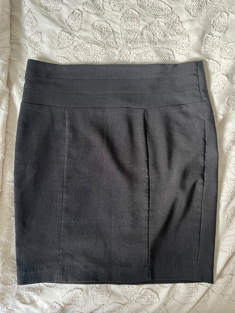 Classic Dark Grey Pencil Skirt - Women's Tailored Work Skirt